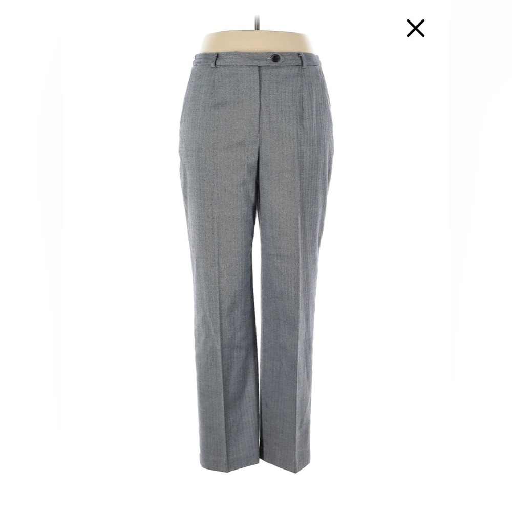 Covington petite stretch grey & silver herringbone dress pants women’s size 12P